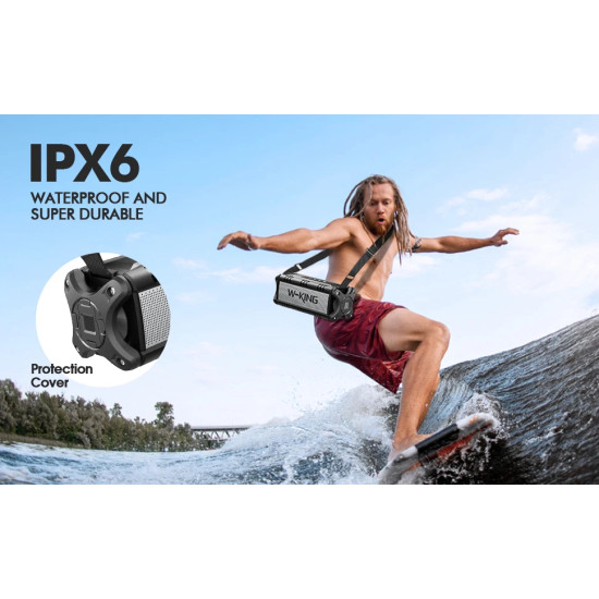 W-King Блутут мобилна колонка Bluetooth Speaker - D8 Black - 50W W-King Блутут мобилна колонка Bluetooth Speaker - D8 Black - 50W