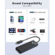 Orico хъб USB3.1 HUB Type-C - 4 x USB3.0 - PAPW4A-C3-015-BK Orico хъб USB3.1 HUB Type-C - 4 x USB3.0 - PAPW4A-C3-015-BK