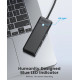 Orico хъб USB3.1 HUB Type-C - 4 x USB3.0 - PAPW4A-C3-015-BK Orico хъб USB3.1 HUB Type-C - 4 x USB3.0 - PAPW4A-C3-015-BK