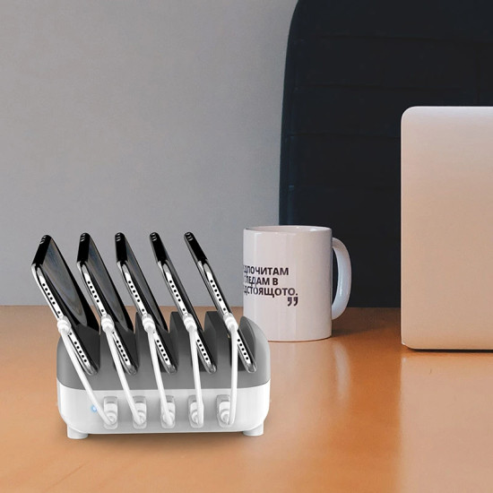 Orico зарядна станция за мобилни устройства Charger Station 220V - 5 x USB 40W White - DUK-5P-EU-WH Orico зарядна станция за мобилни устройства Charger Station 220V - 5 x USB 40W White - DUK-5P-EU-WH