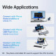 Orico докинг станция Type-C Docking Station Power Distribution 100W - HDMI, Type-C x 1, USB3.0 x 3, LAN 1000Mbps Gigabit, SD/TF, VGA, Audio - PW11-10P-GY Orico докинг станция Type-C Docking Station Power Distribution 100W - HDMI, Type-C x 1, USB3.0 x 3, LAN 1000Mbps Gigabit, SD/TF, VGA, Audio - PW11-10P-GY