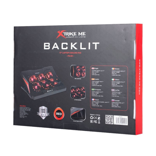 Xtrike ME охлаждане за лаптоп Notebook Cooler 17 Xtrike ME охлаждане за лаптоп Notebook Cooler 17