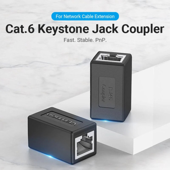 Vention съединител Keystone Jack Coupler Cat.6 FTP - IPVB0 Vention съединител Keystone Jack Coupler Cat.6 FTP - IPVB0