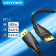 Vention кабел Display Port 1.4 DP M / M 8K 1.5m - Cotton Braided, Black - HCCBG Vention кабел Display Port 1.4 DP M / M 8K 1.5m - Cotton Braided, Black - HCCBG