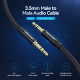 Vention Аудио Кабел 3.5mm Audio Cable M/M Cotton Braided 0.5m - BAWBD Vention Аудио Кабел 3.5mm Audio Cable M/M Cotton Braided 0.5m - BAWBD
