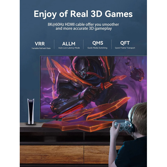 Vention Кабел HDMI v2.1 M / M 1m - 8K Dolby Vision HDR - AANBF Vention Кабел HDMI v2.1 M / M 1m - 8K Dolby Vision HDR - AANBF