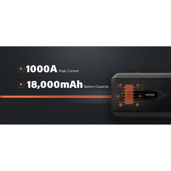 70mai мултифункционален стартер за автомобил Jump Starter Max 18000mAh, Power Bank, Flashlight - PS06 70mai мултифункционален стартер за автомобил Jump Starter Max 18000mAh, Power Bank, Flashlight - PS06