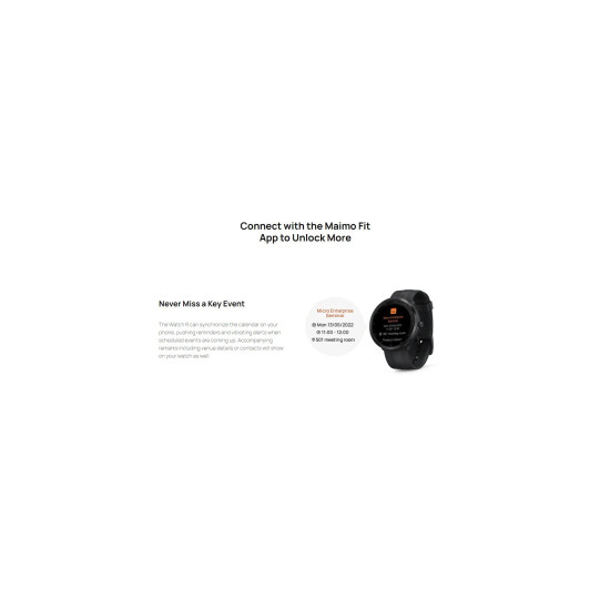 Maimo смарт часовник Smartwatch - Maimo Watch R GPS - Black, SPO2, HeartRate Maimo смарт часовник Smartwatch - Maimo Watch R GPS - Black, SPO2, HeartRate