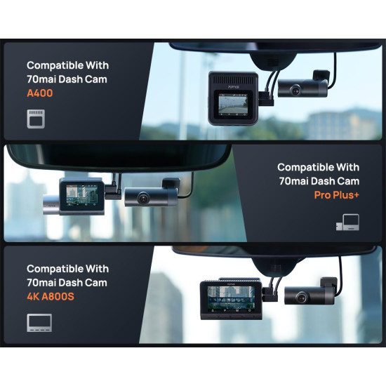 70mai Добавка за видеорегистратор Interior Dash Cam FC02 - for A400, A500S, A800S 70mai Добавка за видеорегистратор Interior Dash Cam FC02 - for A400, A500S, A800S