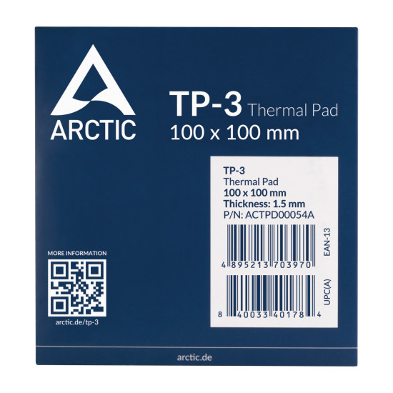 Arctic Термопад Thermal pad TP-3 100x100mm, 1.5mm - ACTPD00054A Arctic Термопад Thermal pad TP-3 100x100mm, 1.5mm - ACTPD00054A