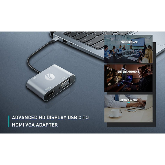 VCom докинг станция Docking Station Type-C Power Distribution 3.0 100W - HDMI, Type-C x 1, USB3.0 - CU4511 VCom докинг станция Docking Station Type-C Power Distribution 3.0 100W - HDMI, Type-C x 1, USB3.0 - CU4511