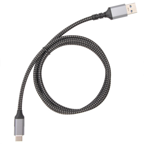VCom Кабел USB 3.2 Gen2 Type-C / USB AM, 10Gbps, Black - CU401M-1m VCom Кабел USB 3.2 Gen2 Type-C / USB AM, 10Gbps, Black - CU401M-1m