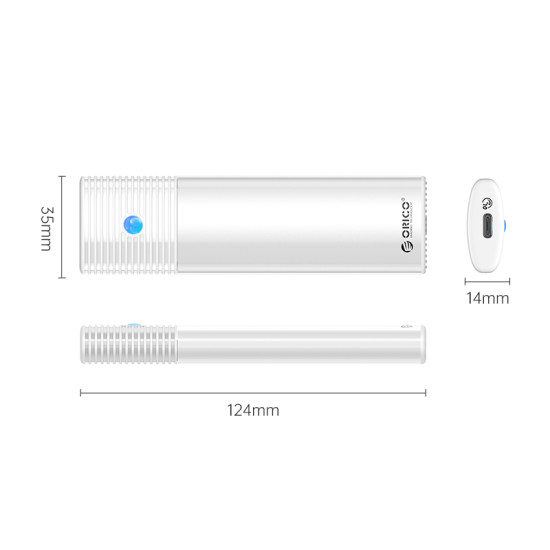 Orico външна кутия за диск Storage - Case - M.2 NVMe M/B key 10 Gbps White - PWM2-G2 Orico външна кутия за диск Storage - Case - M.2 NVMe M/B key 10 Gbps White - PWM2-G2