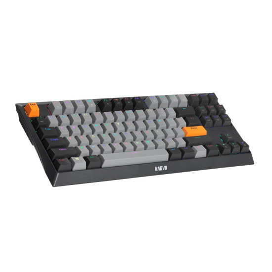 Marvo механична клавиатура Gaming Mechanical Keyboard KG980-B - RGB, Blue switches, TKL Marvo механична клавиатура Gaming Mechanical Keyboard KG980-B - RGB, Blue switches, TKL