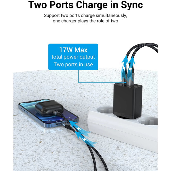 Vention бързо зарядно Fast Charger Wall - QC4.0, PD Type-C + QC3.0 USB A, 20W Black - FBBB0 Vention бързо зарядно Fast Charger Wall - QC4.0, PD Type-C + QC3.0 USB A, 20W Black - FBBB0