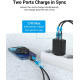 Vention бързо зарядно Fast Charger Wall - QC4.0, PD Type-C + QC3.0 USB A, 20W Black - FBBB0 Vention бързо зарядно Fast Charger Wall - QC4.0, PD Type-C + QC3.0 USB A, 20W Black - FBBB0