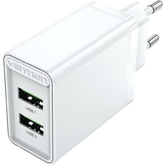 Vention бързо зарядно Fast Charger 2 x QC3.0 18W White - FBAW0 Vention бързо зарядно Fast Charger 2 x QC3.0 18W White - FBAW0