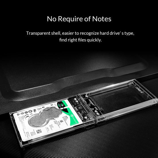 Orico външна кутия за диск Storage - Case - 2.5 inch 10Gbps Type-C Transparent - 2139C3-G2-CR-BP Orico външна кутия за диск Storage - Case - 2.5 inch 10Gbps Type-C Transparent - 2139C3-G2-CR-BP