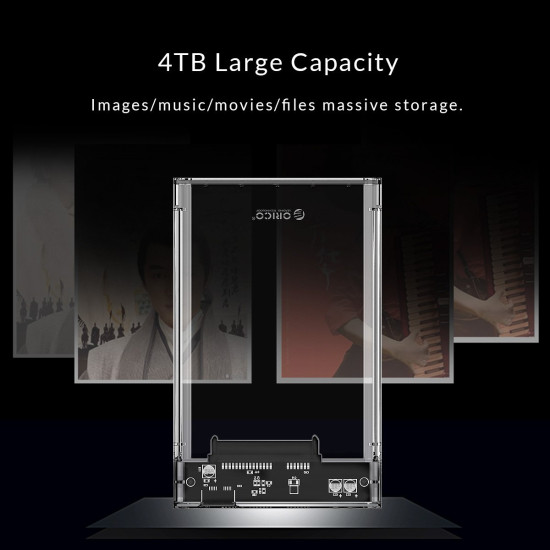 Orico външна кутия за диск Storage - Case - 2.5 inch 10Gbps Type-C Transparent - 2139C3-G2-CR-BP Orico външна кутия за диск Storage - Case - 2.5 inch 10Gbps Type-C Transparent - 2139C3-G2-CR-BP