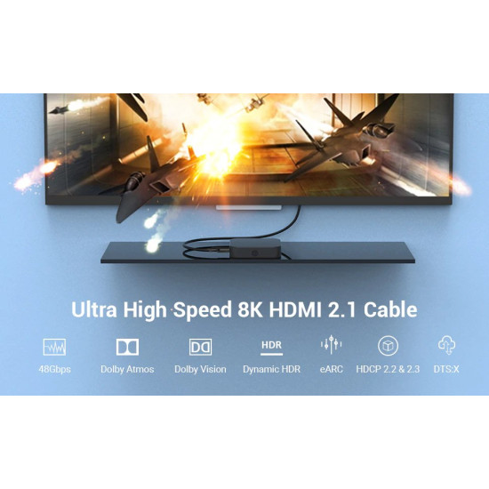 Vention кабел Cable HDMI 2.1 - 1.5m - 8K/60Hz Black - AANBG Vention кабел Cable HDMI 2.1 - 1.5m - 8K/60Hz Black - AANBG
