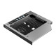 Orico тънко кади за лаптоп Laptop Caddy 9.0-9.5mm SATA3 with LED/switch - M95SS-SV Orico тънко кади за лаптоп Laptop Caddy 9.0-9.5mm SATA3 with LED/switch - M95SS-SV