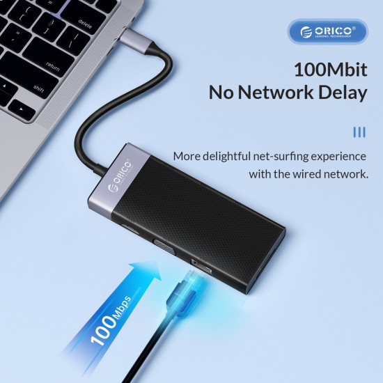 Orico докинг станция Type-C Docking Station Power Distribution 3.0 87W - HDMI, Type-C x 1, USB3.0 x 1, USB 2.0 x 2, LAN, SD, VGA, Audio - MDK-10P-BK Orico докинг станция Type-C Docking Station Power Distribution 3.0 87W - HDMI, Type-C x 1, USB3.0 x 1, USB 2.0 x 2, LAN, SD, VGA, Audio - MDK-10P-BK