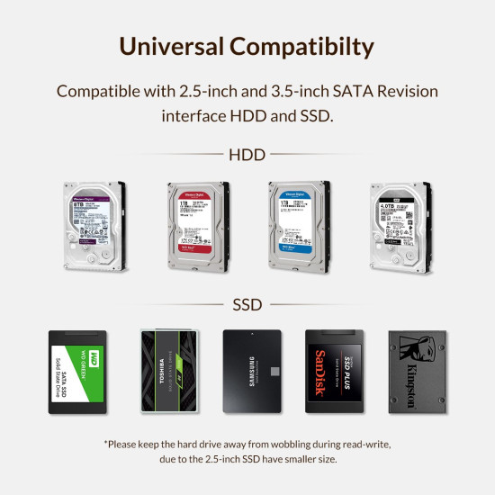 Orico кутия за диск Storage - Case - 3.5 inch, USB3.0, Built-in Power adapter, UASP, black - 3599U3 Orico кутия за диск Storage - Case - 3.5 inch, USB3.0, Built-in Power adapter, UASP, black - 3599U3