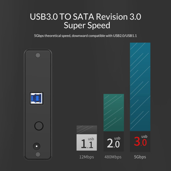Orico кутия за диск Storage - Case - 3.5 inch Vertical, USB3.0, Power adapter, UASP, black - 7688U3-BK Orico кутия за диск Storage - Case - 3.5 inch Vertical, USB3.0, Power adapter, UASP, black - 7688U3-BK