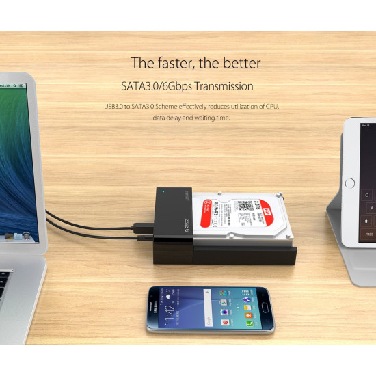Orico докинг станция Storage - HDD/SSD Dock - 2.5 and 3.5 inch USB3.0 - 6518US3-V2 Orico докинг станция Storage - HDD/SSD Dock - 2.5 and 3.5 inch USB3.0 - 6518US3-V2