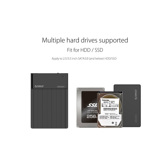 Orico докинг станция Storage - HDD/SSD Dock - 2.5 and 3.5 inch USB3.0 - 6518US3-V2 Orico докинг станция Storage - HDD/SSD Dock - 2.5 and 3.5 inch USB3.0 - 6518US3-V2