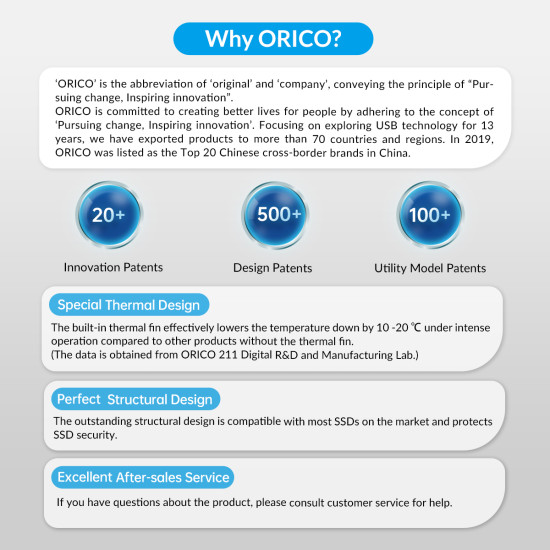 Orico външна кутия за диск Storage - Case - M.2 NVMe M-key 10 Gbps Space Gray - MM2C3-G2-GY Orico външна кутия за диск Storage - Case - M.2 NVMe M-key 10 Gbps Space Gray - MM2C3-G2-GY