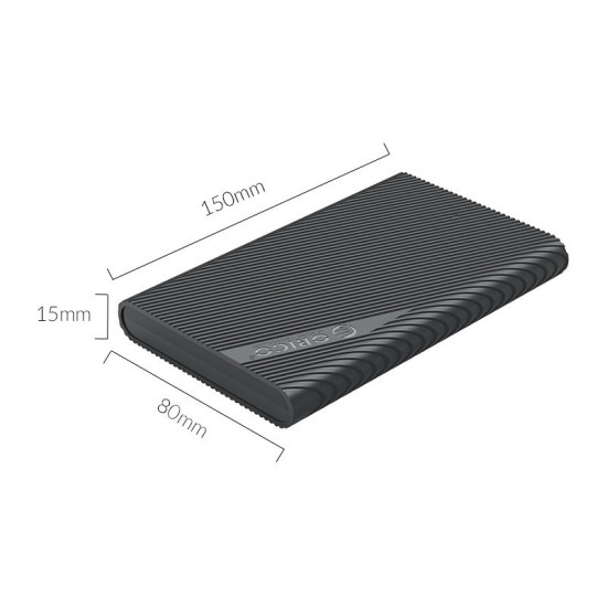 Orico външна кутия за диск Storage - Case - 2.5 inch TYPE C Black - 2521C3-BK Orico външна кутия за диск Storage - Case - 2.5 inch TYPE C Black - 2521C3-BK