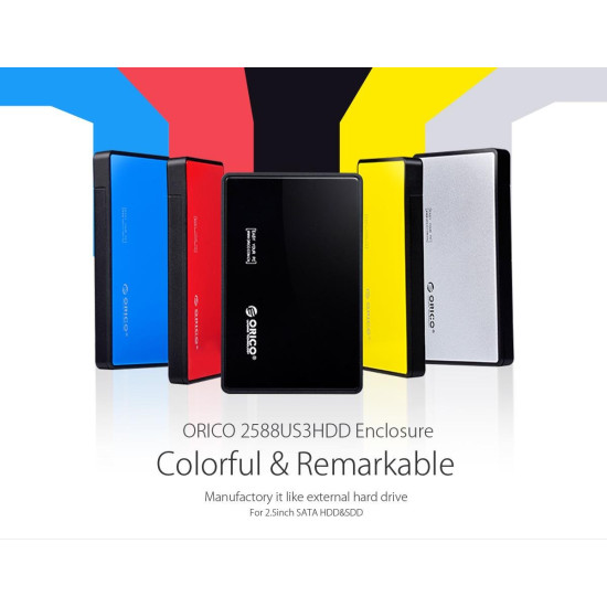 Orico външна кутия за диск Storage - Case - 2.5 inch USB3.0 SILVER - 2588US3-V1-SV Orico външна кутия за диск Storage - Case - 2.5 inch USB3.0 SILVER - 2588US3-V1-SV