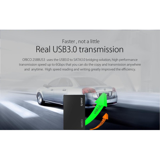 Orico външна кутия за диск Storage - Case - 2.5 inch USB3.0 SILVER - 2588US3-V1-SV Orico външна кутия за диск Storage - Case - 2.5 inch USB3.0 SILVER - 2588US3-V1-SV
