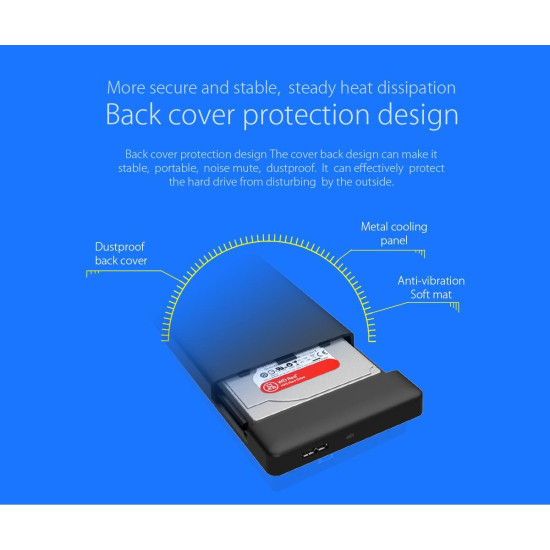 Orico външна кутия за диск Storage - Case - 2.5 inch USB3.0 SILVER - 2588US3-V1-SV Orico външна кутия за диск Storage - Case - 2.5 inch USB3.0 SILVER - 2588US3-V1-SV