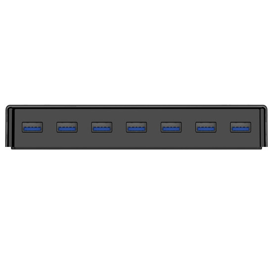 Orico хъб USB3.0 HUB 7 port with Premium Power Adapter, Black - H7928-U3-V1-BK Orico хъб USB3.0 HUB 7 port with Premium Power Adapter, Black - H7928-U3-V1-BK