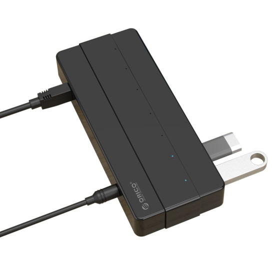 Orico хъб USB3.0 HUB 7 port with Premium Power Adapter, Black - H7928-U3-V1-BK Orico хъб USB3.0 HUB 7 port with Premium Power Adapter, Black - H7928-U3-V1-BK