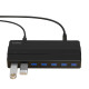Orico хъб USB3.0 HUB 7 port with Premium Power Adapter, Black - H7928-U3-V1-BK Orico хъб USB3.0 HUB 7 port with Premium Power Adapter, Black - H7928-U3-V1-BK