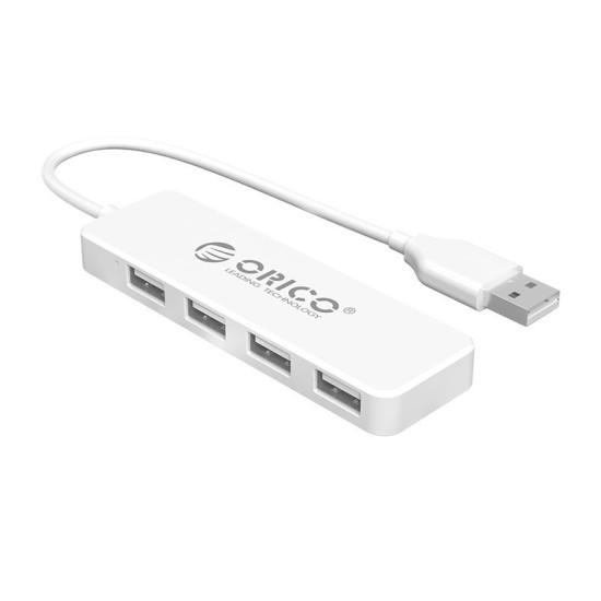 Orico хъб USB2.0 HUB 4 port White - FL01-WH