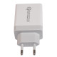 Makki бързо зарядно Fast Charger - QC3.0+2xUSB 30W White - MAKKI-QC30W3 Makki бързо зарядно Fast Charger - QC3.0+2xUSB 30W White - MAKKI-QC30W3