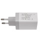 Makki бързо зарядно Fast Charger - QC3.0+2xUSB 30W White - MAKKI-QC30W3 Makki бързо зарядно Fast Charger - QC3.0+2xUSB 30W White - MAKKI-QC30W3