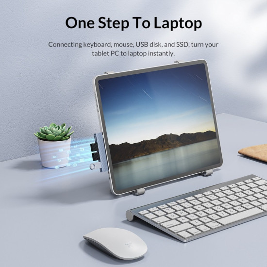 Orico хъб USB3.0/2.0 HUB 3 port TYPE C, Aluminum - AH-W13-GY Orico хъб USB3.0/2.0 HUB 3 port TYPE C, Aluminum - AH-W13-GY