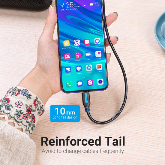 Vention Кабел USB 3.1 Type-C / USB 2.0 AM - 0.5M Black 5A Fast Charge - CORBD Vention Кабел USB 3.1 Type-C / USB 2.0 AM - 0.5M Black 5A Fast Charge - CORBD