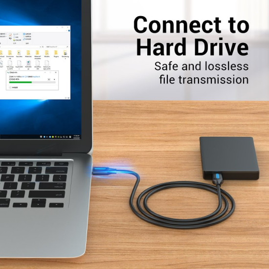 Vention Кабел USB 3.0 AM / AM - 1.5M Black - CONBG Vention Кабел USB 3.0 AM / AM - 1.5M Black - CONBG