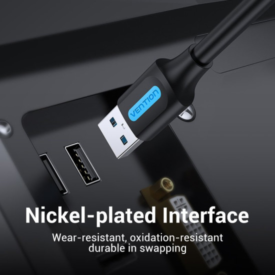 Vention Кабел USB 3.0 AM / AM - 1.5M Black - CONBG Vention Кабел USB 3.0 AM / AM - 1.5M Black - CONBG