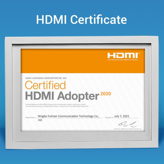 Vention Адаптер Adapter HDMI Right Angle 90 Degree M/F - AIOB0 Vention Адаптер Adapter HDMI Right Angle 90 Degree M/F - AIOB0