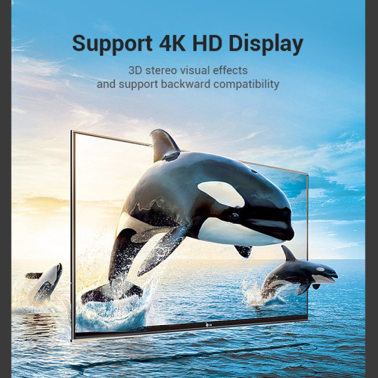 Vention Адаптер Adapter HDMI Right Angle 270 Degree M/F - AINB0 Vention Адаптер Adapter HDMI Right Angle 270 Degree M/F - AINB0