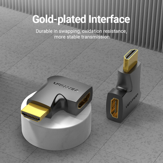 Vention Адаптер Adapter HDMI Vertical Flat 90 Degree M/F - AIPB0 Vention Адаптер Adapter HDMI Vertical Flat 90 Degree M/F - AIPB0