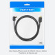 Vention Кабел HDMI Right Angle 270 Degree v2.0 M / M 4K/60Hz Gold - 1.5M Black - AAQBG Vention Кабел HDMI Right Angle 270 Degree v2.0 M / M 4K/60Hz Gold - 1.5M Black - AAQBG