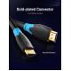 Vention Кабел HDMI v2.0 M / M 4K/60Hz Gold - 1M Black - AACBF
